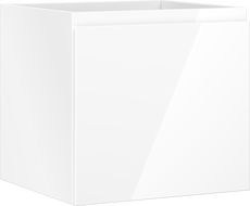 Mexen Orio vonios kambario spintelė po kriaukle 50 cm, 1 stalčius, balta blizgi - 91A10-05047-1-BF00