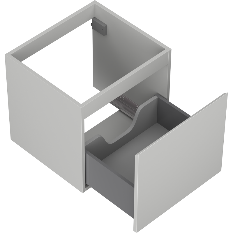 Mexen Orio vonios spintelė po kriaukle 50 cm, 1 stalčius, pilka matinė - 91A10-05047-1-BF62