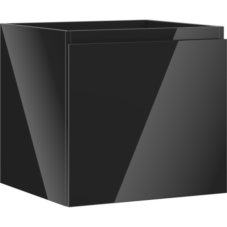Mexen Orio vonios spintelė po praustuvu 50 cm, 1 stalčius, juodas blizgus - 91A10-05047-1-BF70