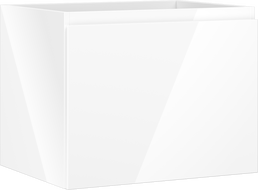 Mexen Orio vonios kambario spintelė po praustuvu 60 cm, 1 stalčius, blizgi balta - 91A10-06047-1-BF00