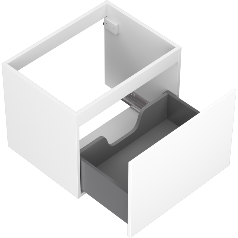 Mexen Orio vonios spintelė po praustuvu 60 cm, 1 stalčius, balta matinė - 91A10-06047-1-BF01