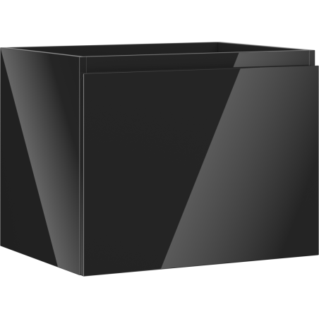 Mexen Orio vonios spintele po praustuvu 60 cm, 1 stalčius, juoda blizgi - 91A10-06047-1-BF70