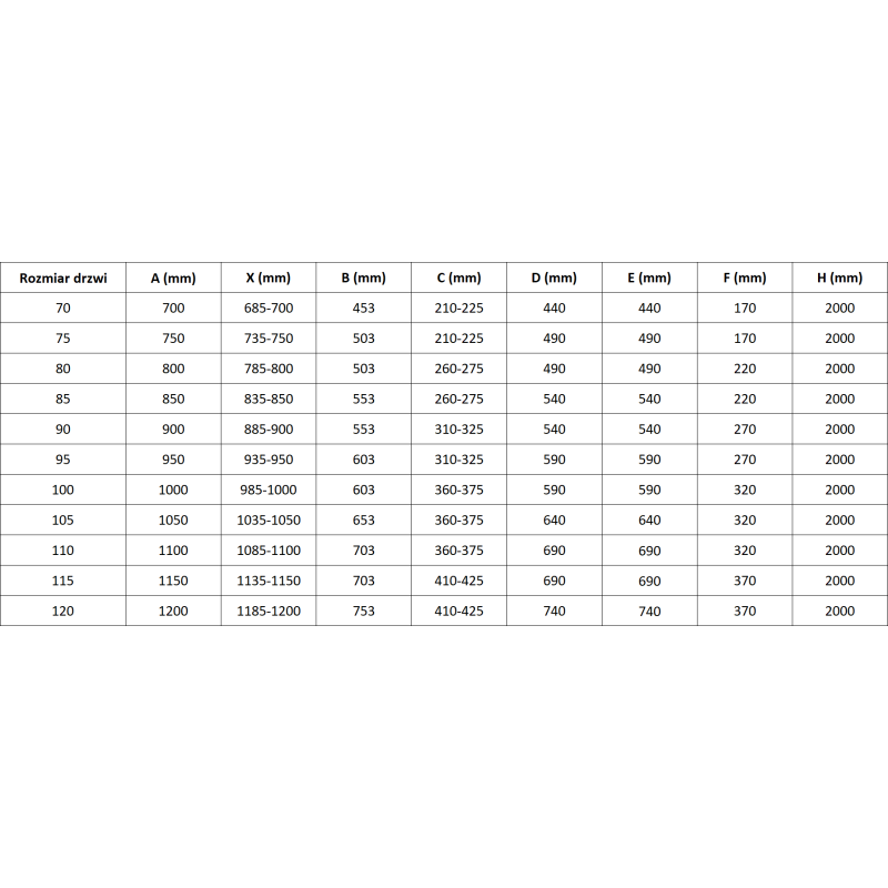 Mexen Mist sūkurinės durys 70 cm, skaidrios, šlifuotas varis - 8A4-070-000-65-00