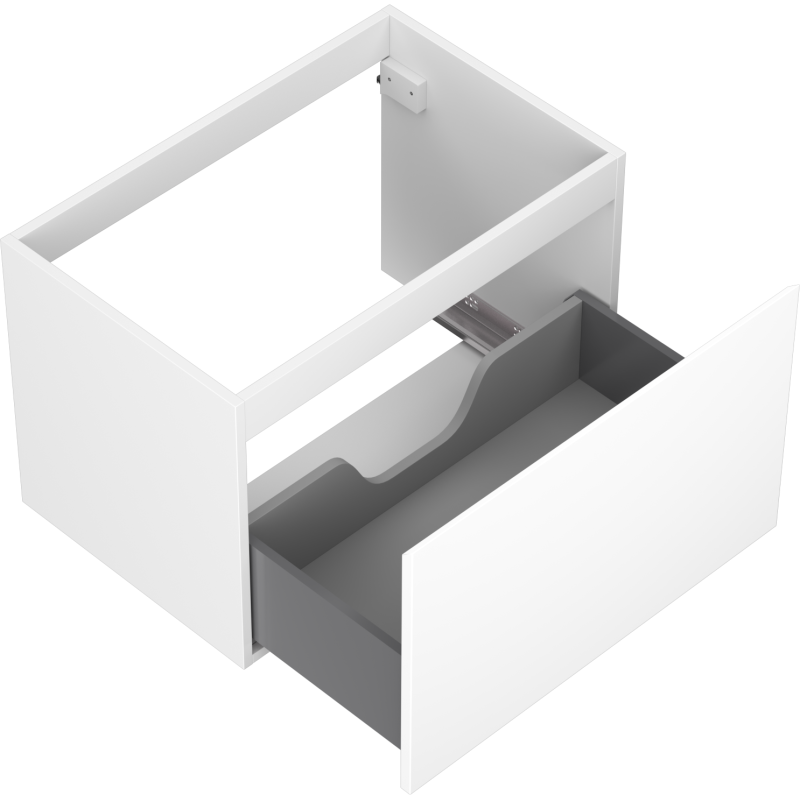 Mexen Orio vonios kambario spintelė po praustuvu 70 cm, 1 stalčius, balta matinė - 91A10-07047-1-BF01