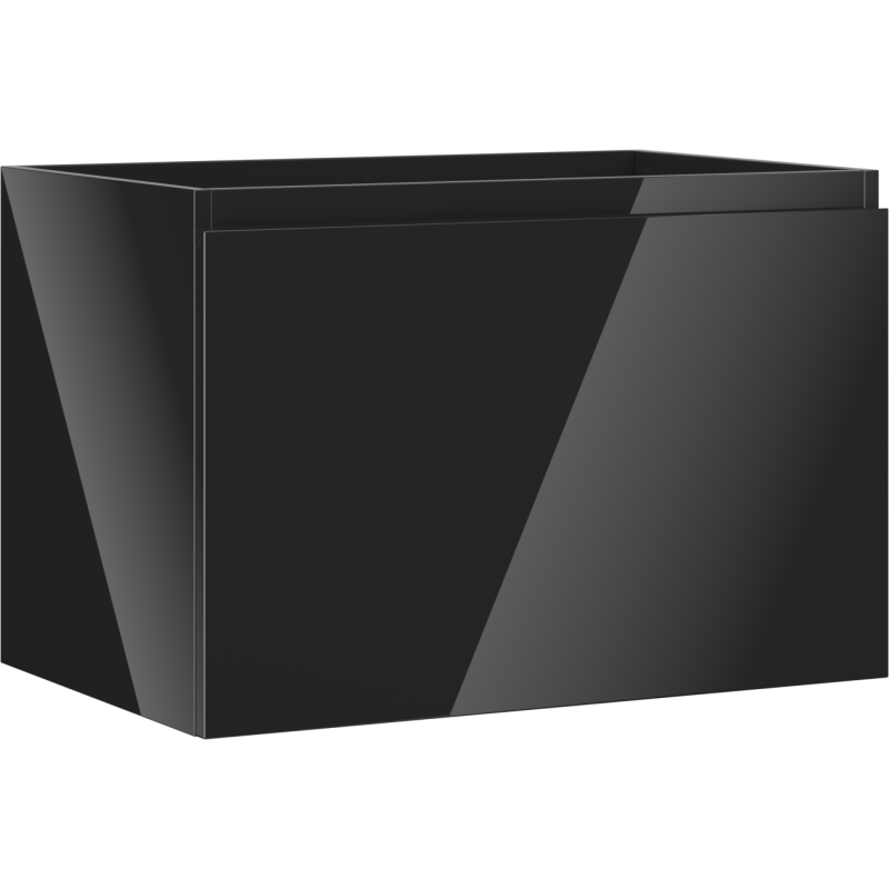 Mexen Orio 70 cm vonios spintelė po praustuvu, 1 stalčius, blizgi juoda - 91A10-07047-1-BF70