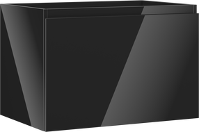 Mexen Orio 70 cm vonios spintelė po praustuvu, 1 stalčius, blizgi juoda - 91A10-07047-1-BF70