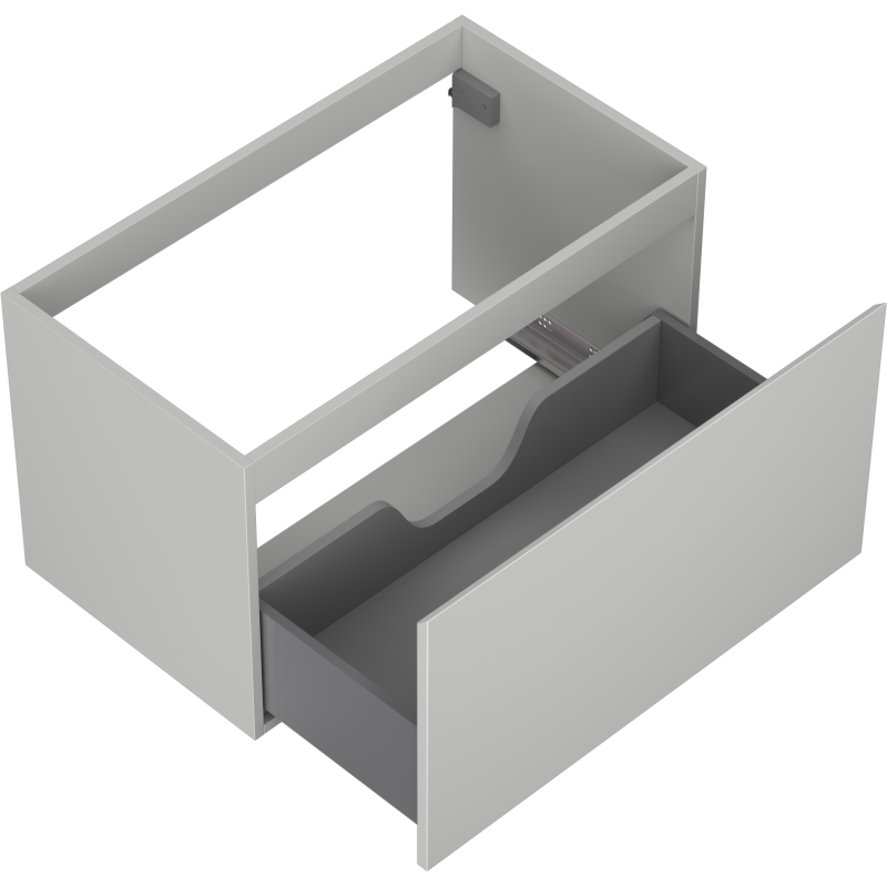Mexen Orio vonios kambario spintelė po kriaukle 80 cm, 1 stalčius, pilka matinė - 91A10-08047-1-BF62