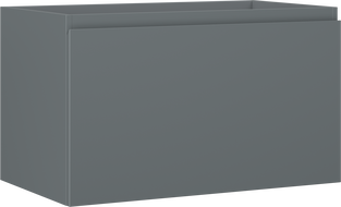 Mexen Orio vonios spintelė po praustuvu 80 cm, 1 stalčius, matinė grafito - 91A10-08047-1-BF66