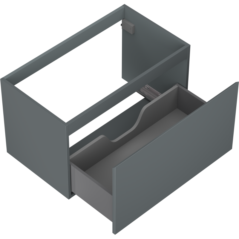 Mexen Orio vonios spintelė po praustuvu 80 cm, 1 stalčius, matinė grafito - 91A10-08047-1-BF66