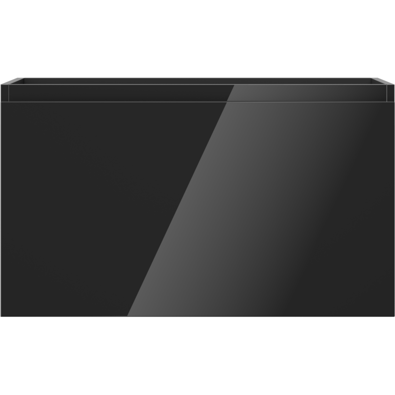 Mexen Orio vonios spintelė po praustuvu 80 cm, 1 stalčius, juodas blizgus - 91A10-08047-1-BF70
