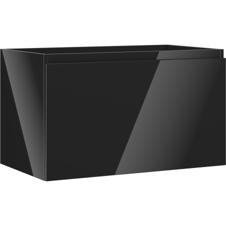 Mexen Orio vonios spintelė po praustuvu 80 cm, 1 stalčius, juodas blizgus - 91A10-08047-1-BF70