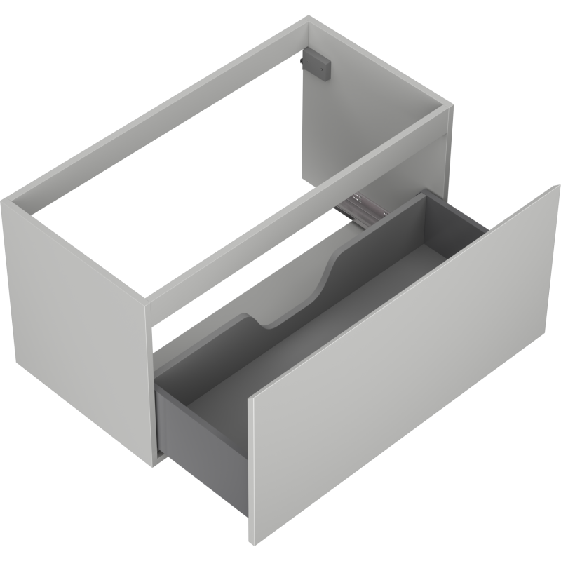 Mexen Orio vonios kambario spintelė praustuvui 90 cm, 1 stalčius, pilka matinė - 91A10-09047-1-BF62