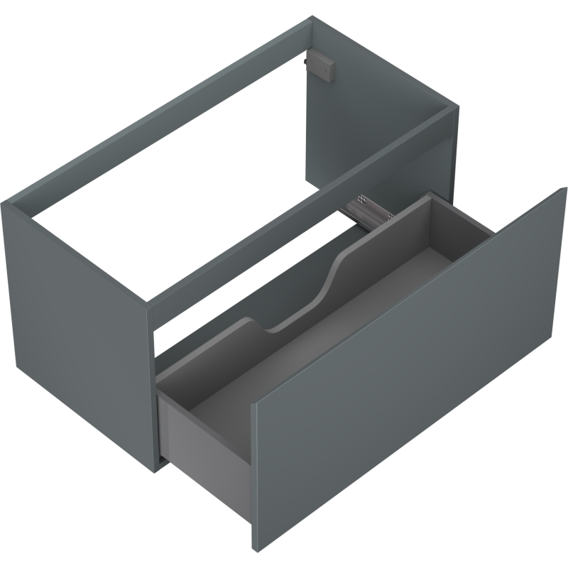 Mexen Orio vonios spintelė po praustuvu 90 cm, 1 stalčius, matinė grafito - 91A10-09047-1-BF66