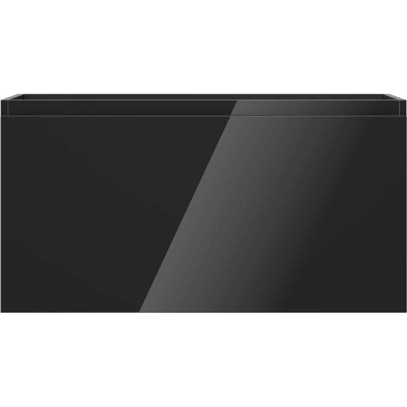 Mexen Orio vonios kambario spintelė po praustuvu 90 cm, 1 stalčius, juoda blizgi - 91A10-09047-1-BF70