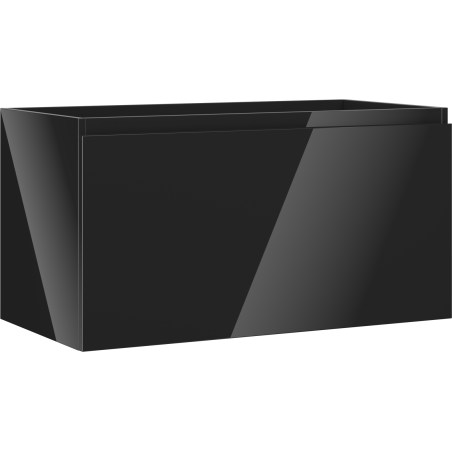 Mexen Orio vonios kambario spintelė po praustuvu 90 cm, 1 stalčius, juoda blizgi - 91A10-09047-1-BF70