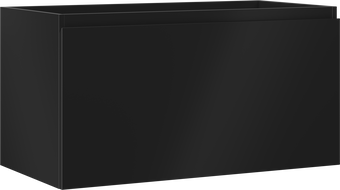 Mexen Orio vonios spintelė po kriaukle 90 cm, 1 stalčius, juoda matinė - 91A10-09047-1-BF71