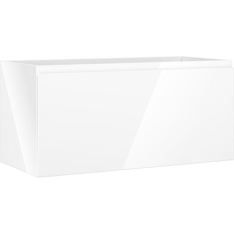 Mexen Orio vonios spintelė po praustuvu 100 cm, 1 stalčius, balta blizgi - 91A10-10047-1-BF00