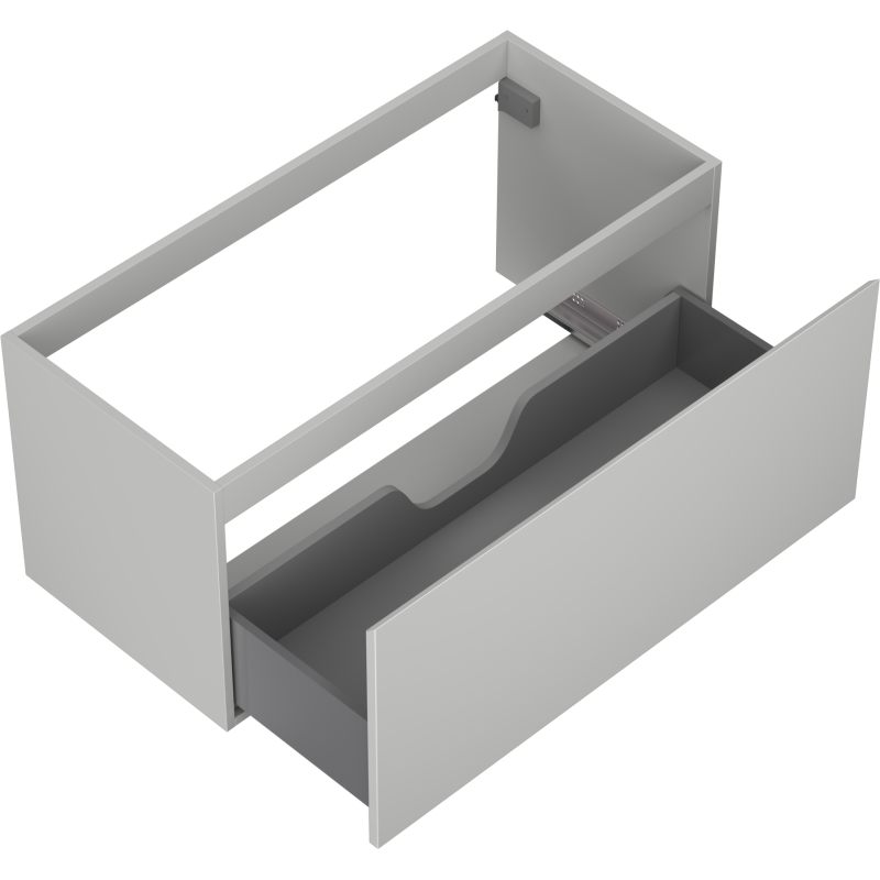 Mexen Orio vonios kambario spintelė po praustuvu 100 cm, 1 stalčius, pilka mat - 91A10-10047-1-BF62