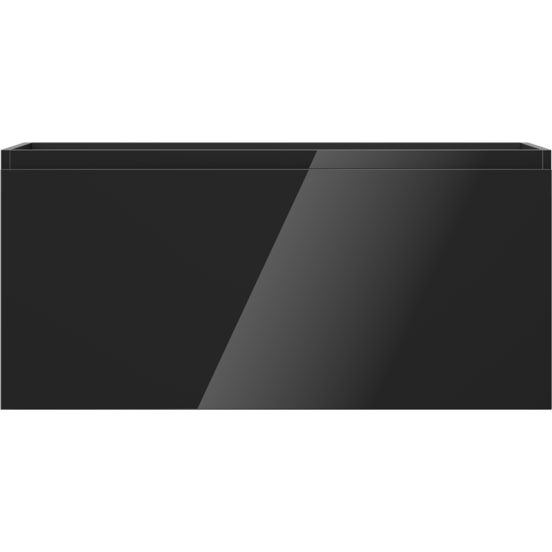Mexen Orio vonios spintelė po kriaukle 100 cm, 1 stalčius, juoda blizgi - 91A10-10047-1-BF70