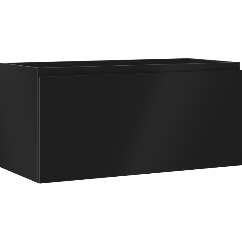 Mexen Orio vonios spintelė po praustuvu 100 cm, 1 stalčius, juoda matinė - 91A10-10047-1-BF71