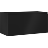 Mexen Orio vonios spintelė po praustuvu 100 cm, 1 stalčius, juoda matinė - 91A10-10047-1-BF71