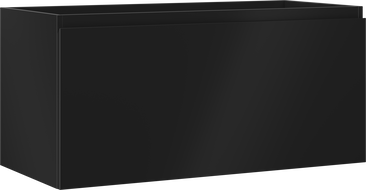 Mexen Orio vonios spintelė po praustuvu 100 cm, 1 stalčius, juoda matinė - 91A10-10047-1-BF71