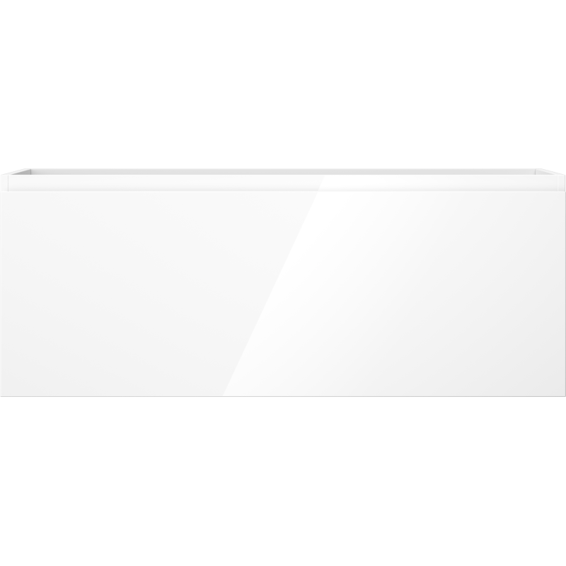 Mexen Orio vonios spintelė po praustuvu 120 cm, 1 stalčius, blizgi balta - 91A10-12047-1-BF00
