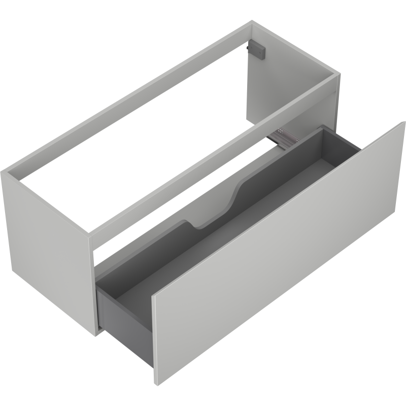 Mexen Orio vonios spintelė po praustuvu 120 cm, 1 stalčius, pilka matinė - 91A10-12047-1-BF62