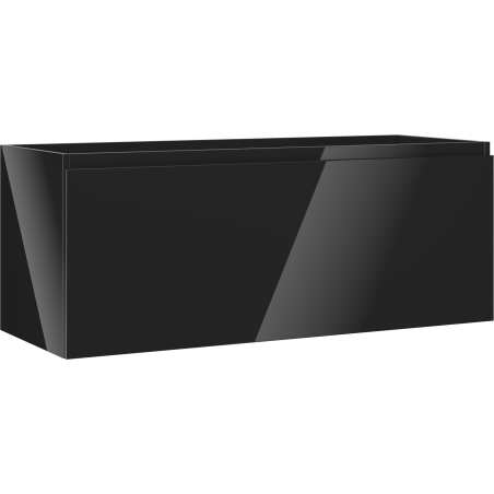 Mexen Orio vonios spintelė po praustuvu 120 cm, 1 stalčius, juoda blizgi - 91A10-12047-1-BF70