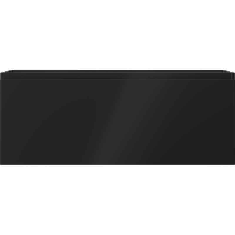 Mexen Orio vonios kambario spintelė po praustuvu 120 cm, 1 stalčius, juoda matinė - 91A10-12047-1-BF71