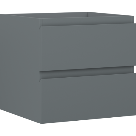 Mexen Orio vonios kambario spintelė po praustuvu 50 cm, 2 stalčiai, matinė grafito - 91A10-05047-2-BFF66