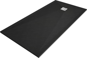 Mexen Stone+ stačiakampis kompozitinis dušo padėklas 200 x 100 cm, juodas - 44701020