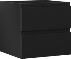 Mexen Orio vonios spintelė po praustuvu 50 cm, 2 stalčiai, juodos matinės spalvos - 91A10-05047-2-BFF71