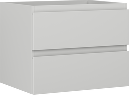 Mexen Orio vonios kambario spintelė po praustuvu 60 cm, 2 stalčiai, pilka matinė - 91A10-06047-2-BFF62