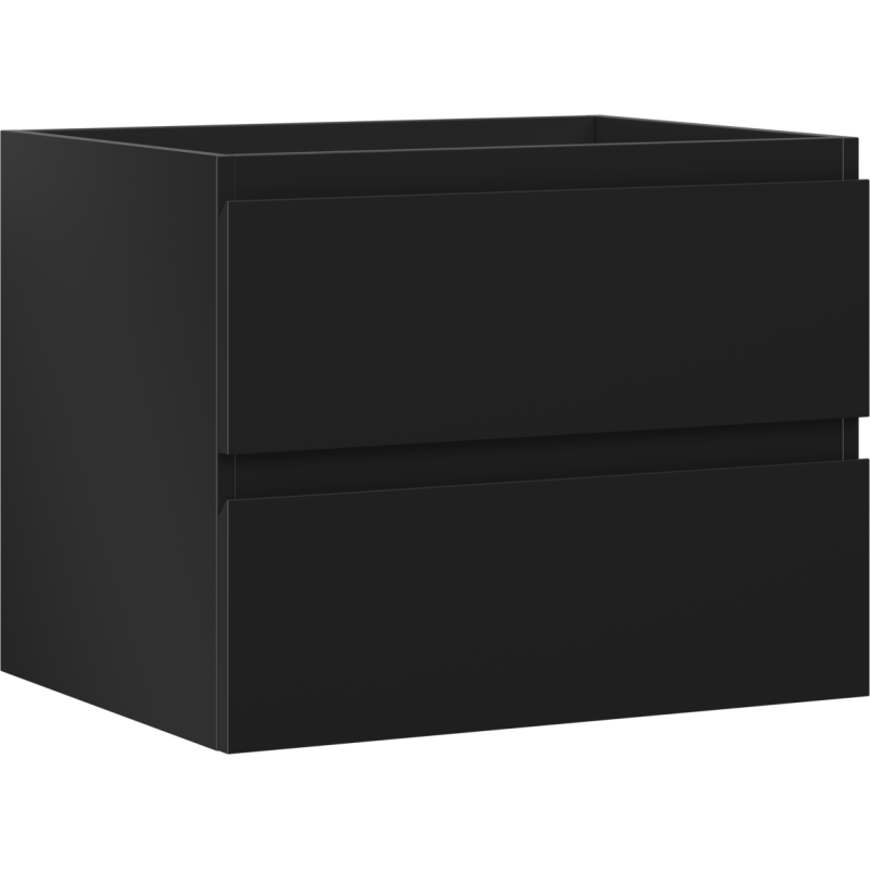 Mexen Orio vonios kambario spintelė po praustuvu 60 cm, 2 stalčiai, juoda mat - 91A10-06047-2-BFF71