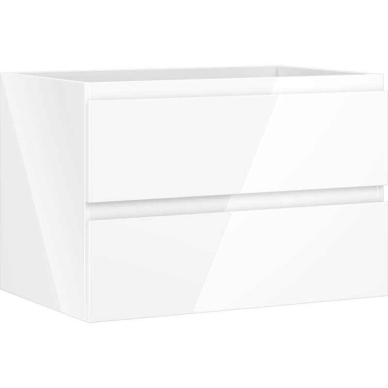 Mexen Orio vonios kambario spintelė po kriaukle 70 cm, 2 stalčiai, blizgi balta - 91A10-07047-2-BFF00