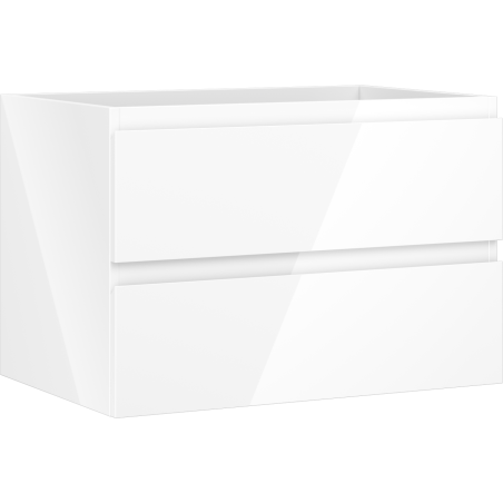 Mexen Orio vonios kambario spintelė po kriaukle 70 cm, 2 stalčiai, blizgi balta - 91A10-07047-2-BFF00