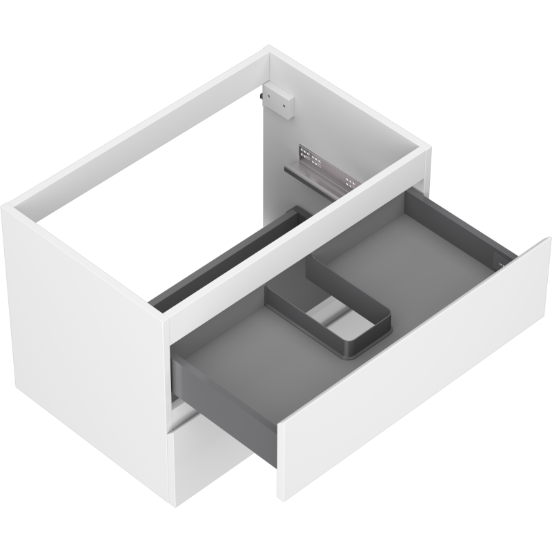 Mexen Orio vonios spintelė po praustuvu 70 cm, 2 stalčiai, balta matinė - 91A10-07047-2-BFF01