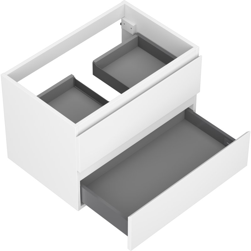 Mexen Orio vonios spintelė po praustuvu 70 cm, 2 stalčiai, balta matinė - 91A10-07047-2-BFF01