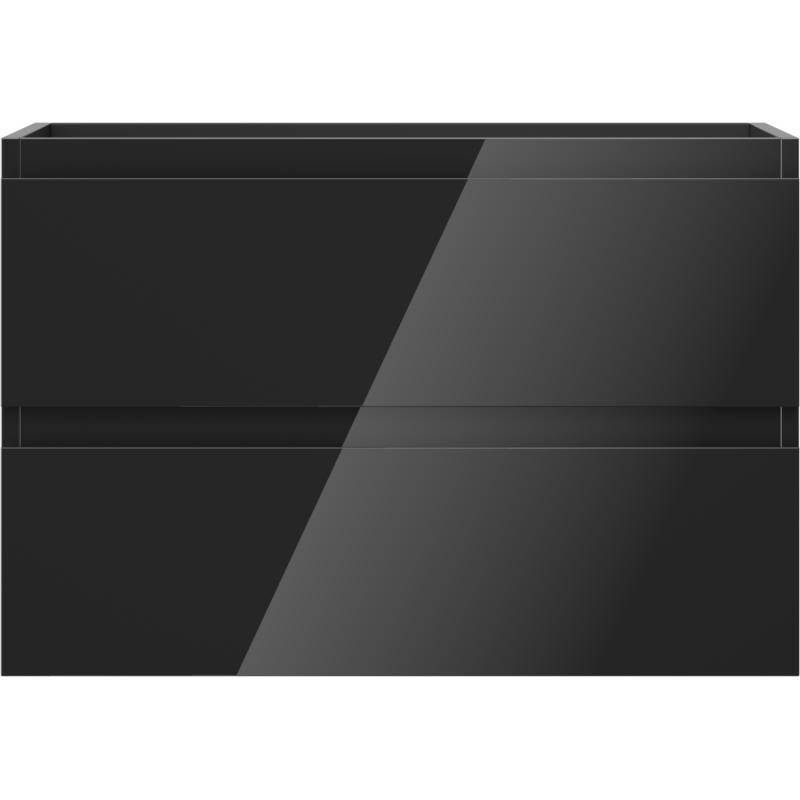 Mexen Orio vonios spintelė po kriaukle 70 cm, 2 stalčiai, juodas blizgesys - 91A10-07047-2-BFF70