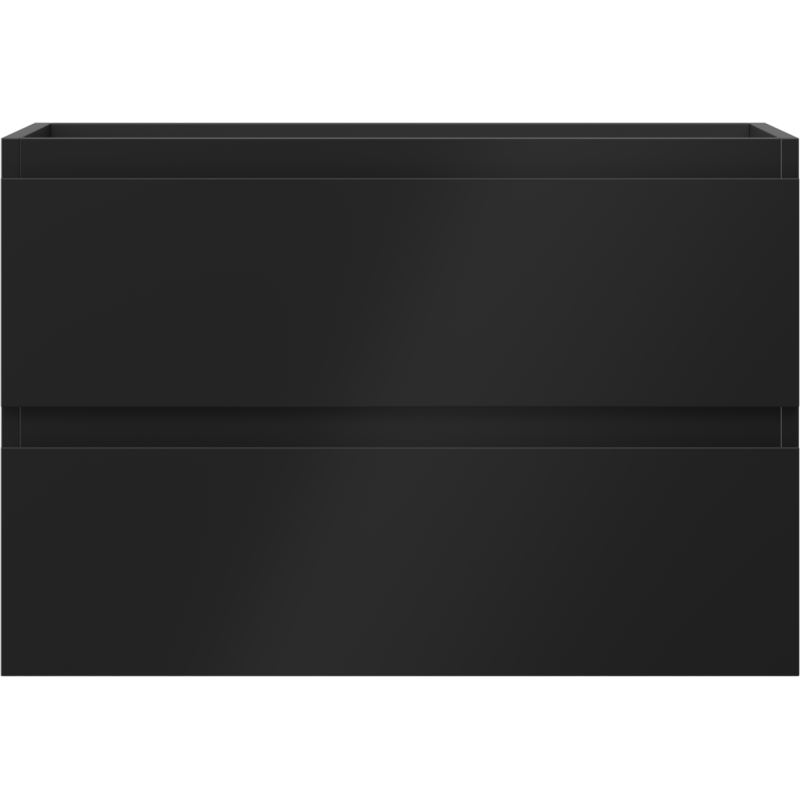 Mexen Orio vonios kambario spintelė po praustuvu 70 cm, 2 stalčiai, juoda matinė - 91A10-07047-2-BFF71