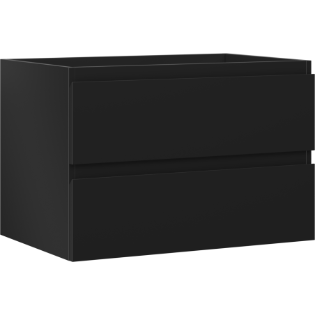 Mexen Orio vonios kambario spintelė po praustuvu 70 cm, 2 stalčiai, juoda matinė - 91A10-07047-2-BFF71