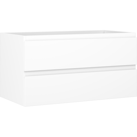 Mexen Orio vonios spintelė po praustuvu 90 cm, 2 stalčiai, balti matiniai - 91A10-09047-2-BFF01