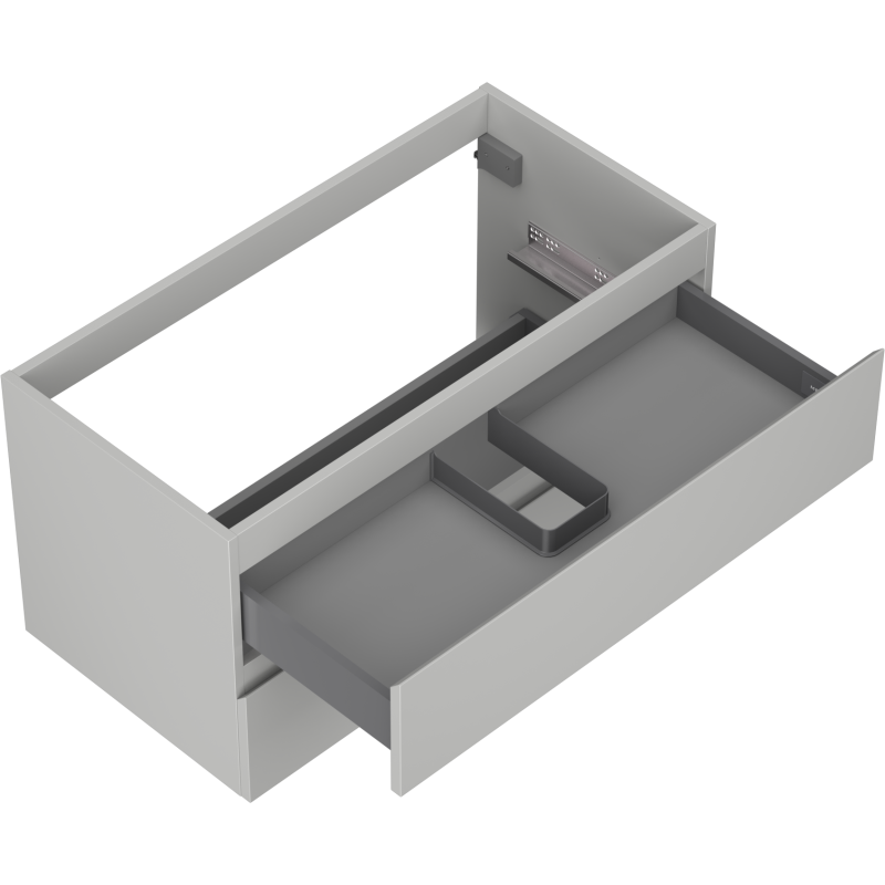 Mexen Orio vonios spintelė po praustuvu 90 cm, 2 stalčiai, pilka matinė - 91A10-09047-2-BFF62