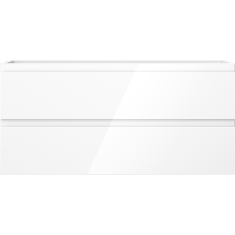 Mexen Orio vonios spintelė po kriaukle 100 cm, 2 stalčiai, balta blizgi - 91A10-10047-2-BFF00