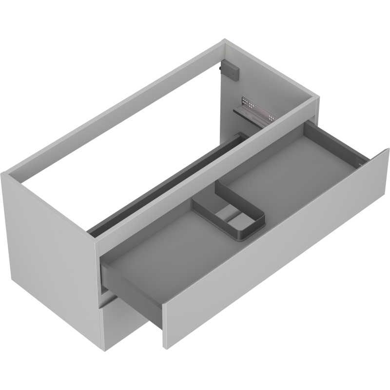 Mexen Orio vonios spintelė po praustuvu 100 cm, 2 stalčiai, pilka matinė - 91A10-10047-2-BFF62