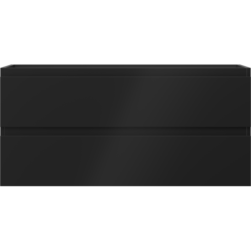 Mexen Orio vonios spintele po kriaukle 100 cm, 2 stalčiai, juoda matinė - 91A10-10047-2-BFF71