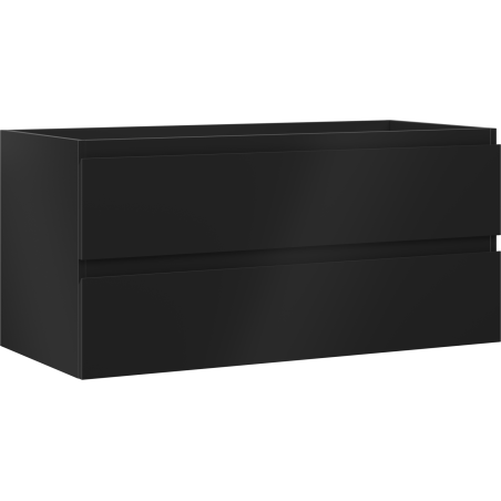 Mexen Orio vonios spintele po kriaukle 100 cm, 2 stalčiai, juoda matinė - 91A10-10047-2-BFF71