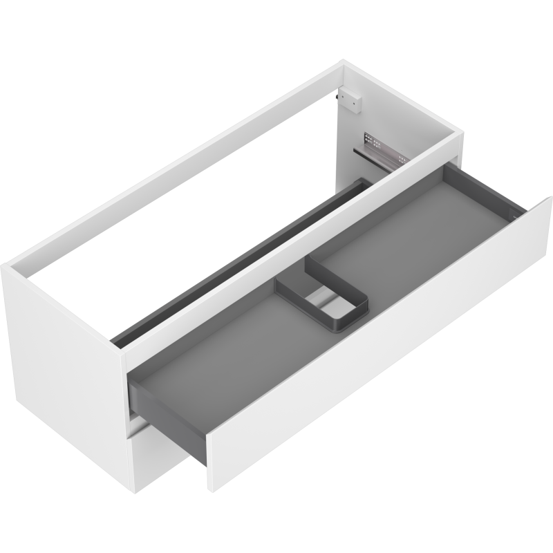 Mexen Orio vonios spintelė po praustuvu 120 cm, 2 stalčiai, balta matinė - 91A10-12047-2-BFF01