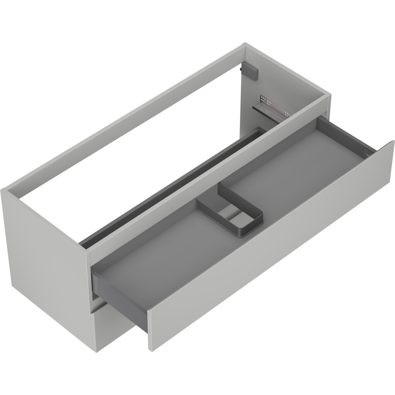 Mexen Orio vonios spintelė po praustuvu 120 cm, 2 stalčiai, pilka matinė - 91A10-12047-2-BFF62